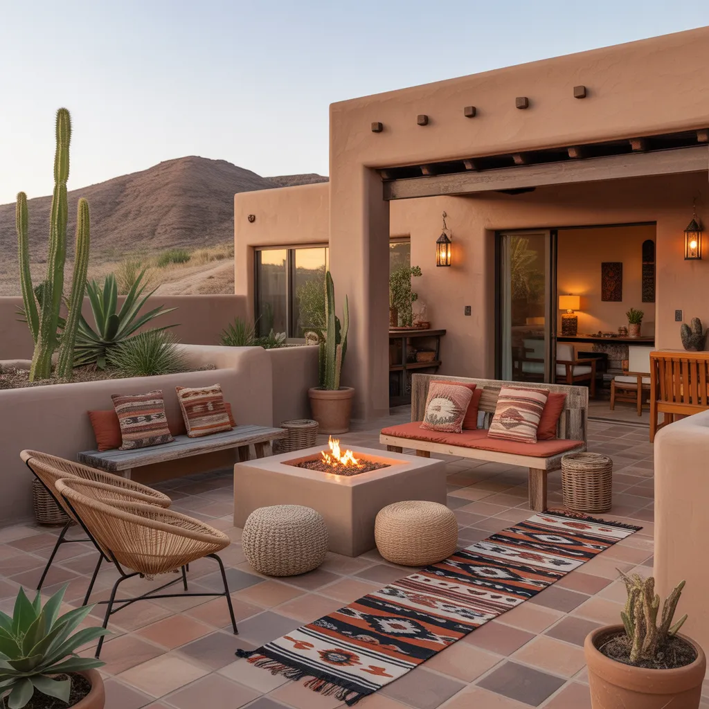 Desert Inspired Southwestern Terrace