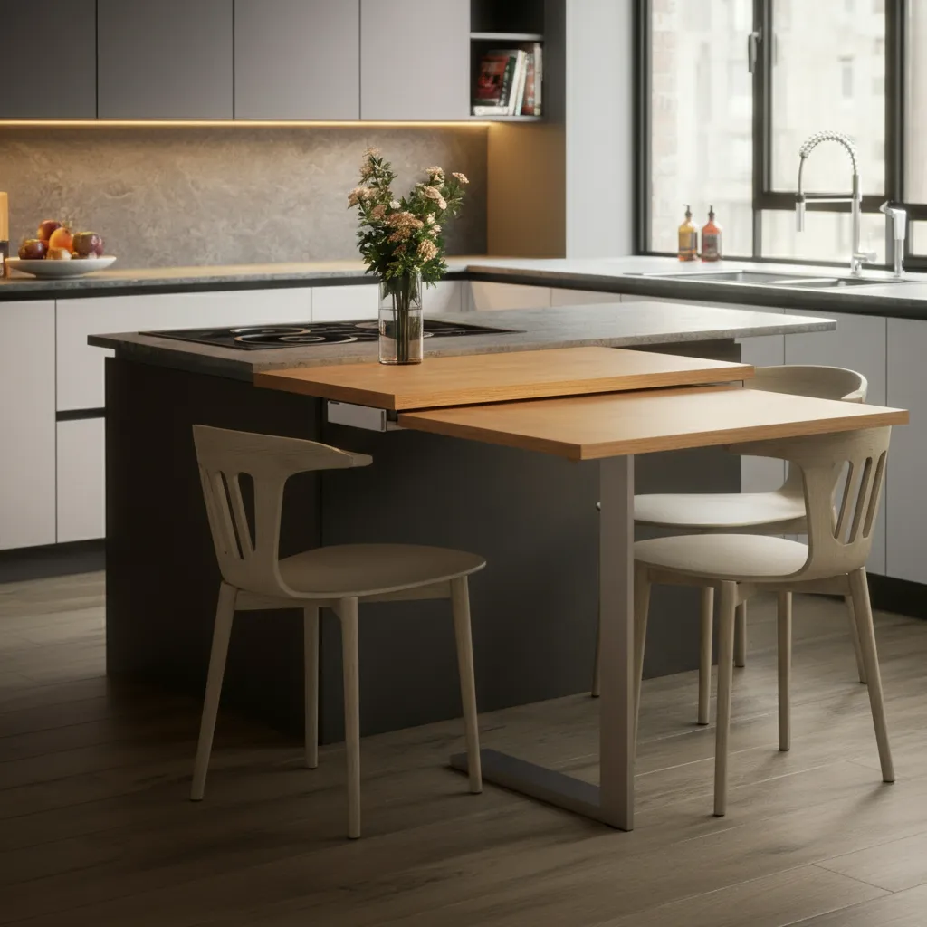 The Ultimate List of Kitchen Island Ideas That Actually Make Life Easier 17 Dining Table Extension Island