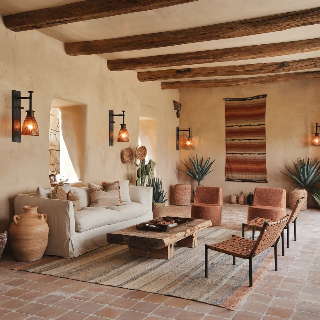 Warm Rustic Living Room Ideas You’ll Wish You Tried Sooner 29 Earthy Desert Lodge with Modern Rustic Style