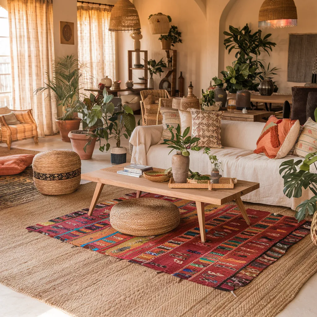Rugs in Living Room Designs That Instantly Upgrade Your Space 8 Eclectic Living Room with Colorful Rug