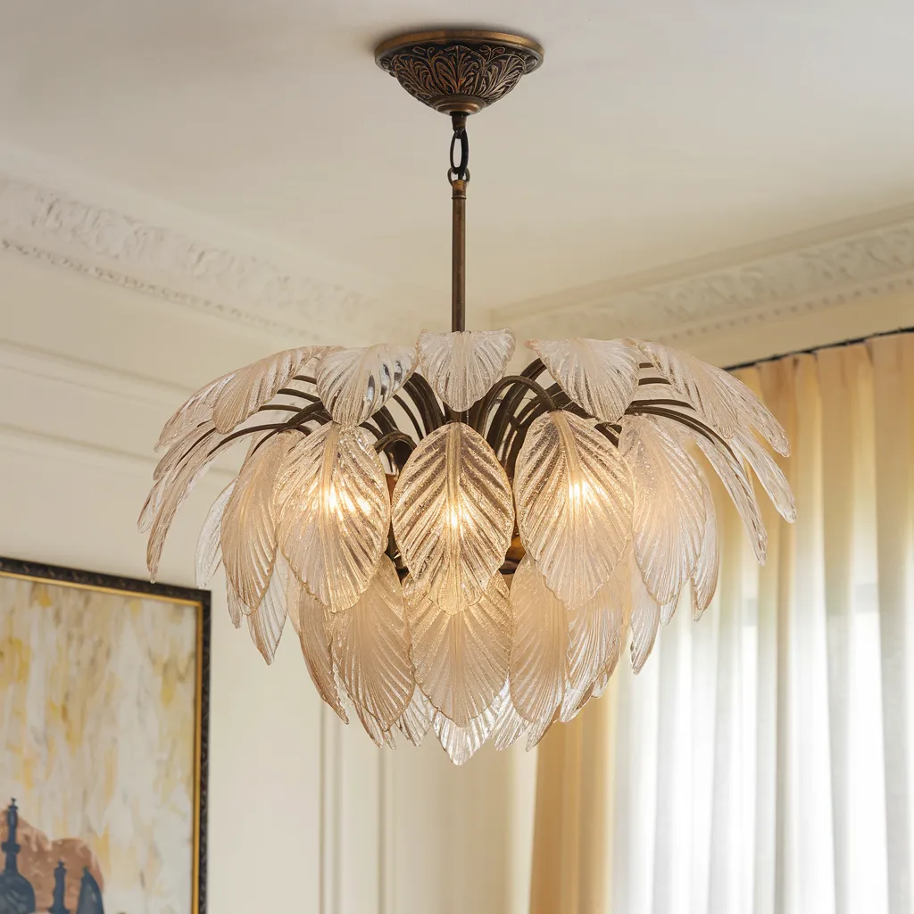 From Glam to Minimal: Chandelier Designs You’ll Fall in Love With 8 Elegant Glass Leaf Botanical Chandelier