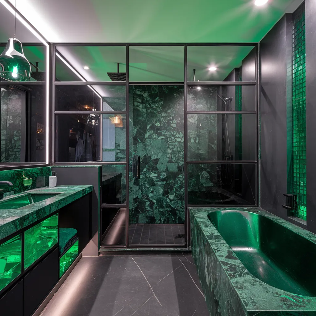 27+ Stunning Luxury Bathroom Designs That Blend Comfort With Elegance 6 Emerald Modern Luxury Bathroom