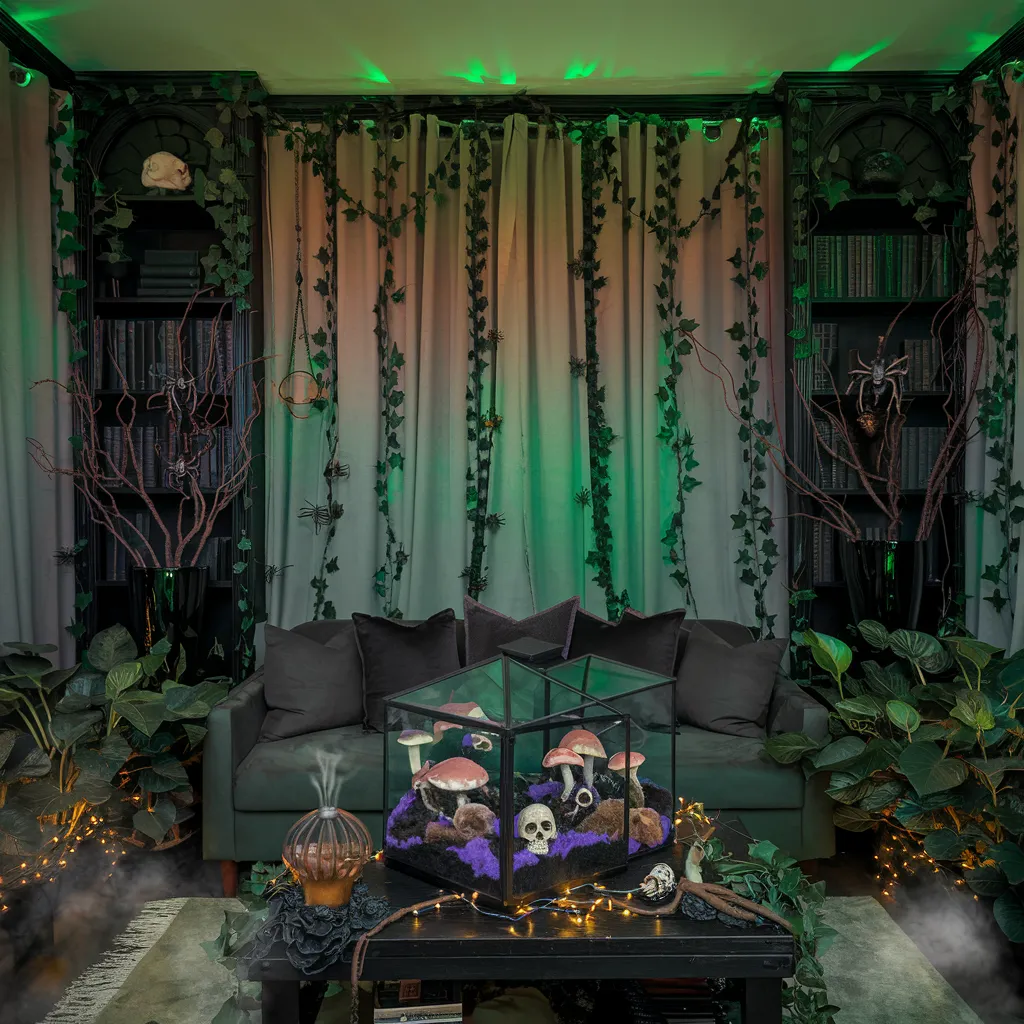 The Ultimate Halloween Living Room Inspiration Guide (Every Style Covered) 21 Enchanted Forest Living Room