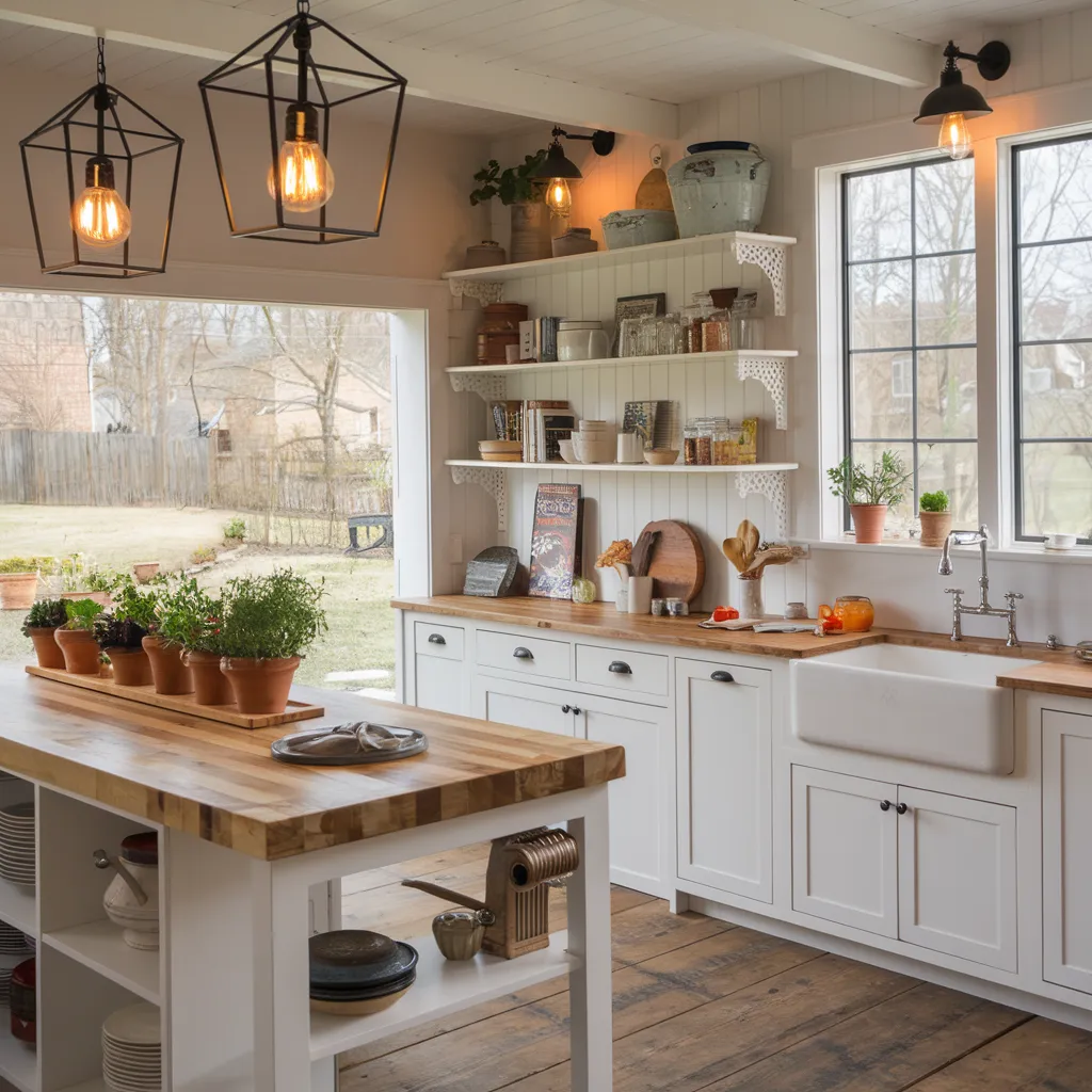 Farmhouse Haven – Kitchen with Rustic Heart