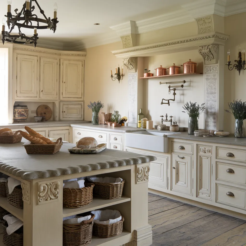 French Country Elegance – Kitchen with Rustic Grace