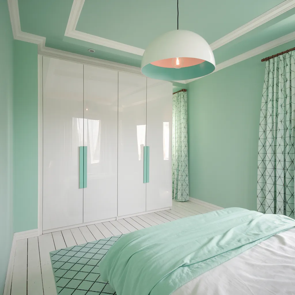 Fresh Mint Green Bedroom