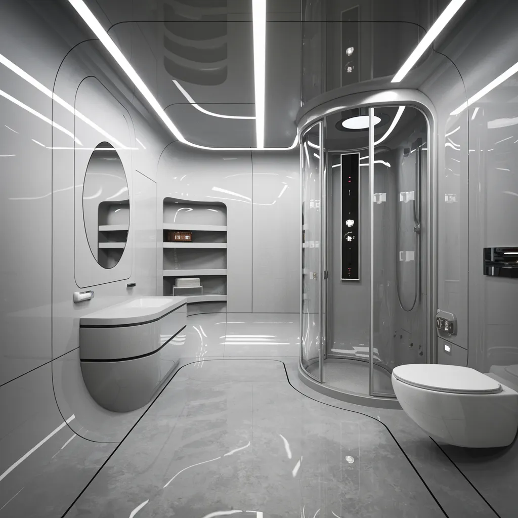 These Small Bathroom Ideas Are So Genius, You’ll Want to Remodel Tonight 7 Futuristic Capsule Bathroom