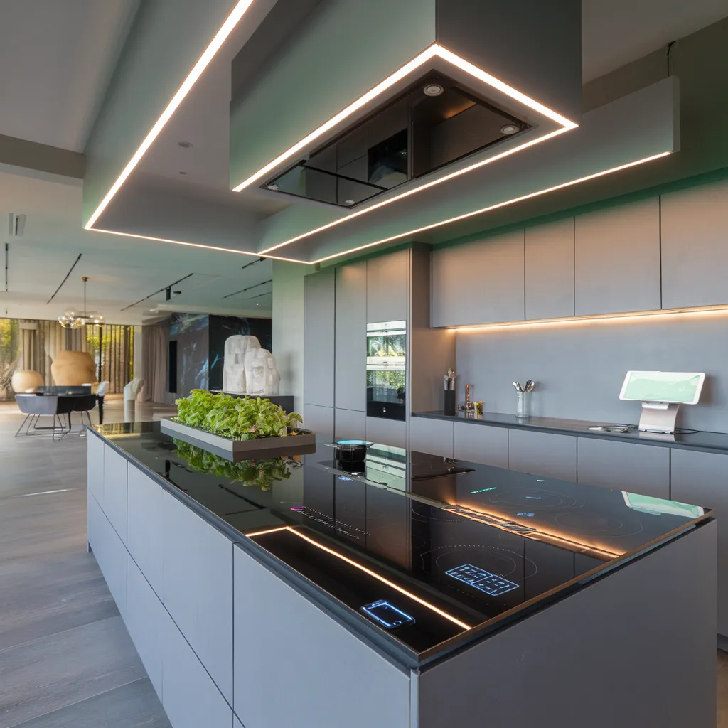 Futuristic Flow – Kitchen with Sleek Innovation