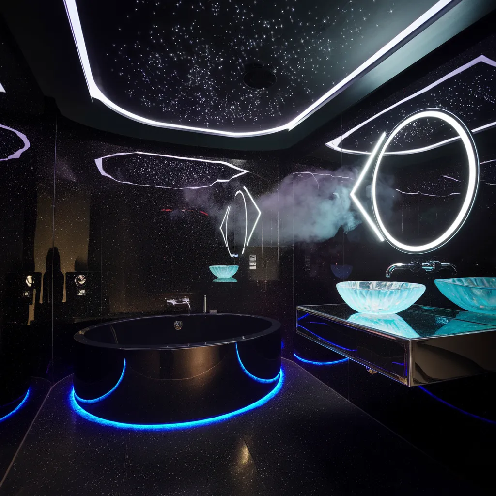 Galactic Noir Bathroom