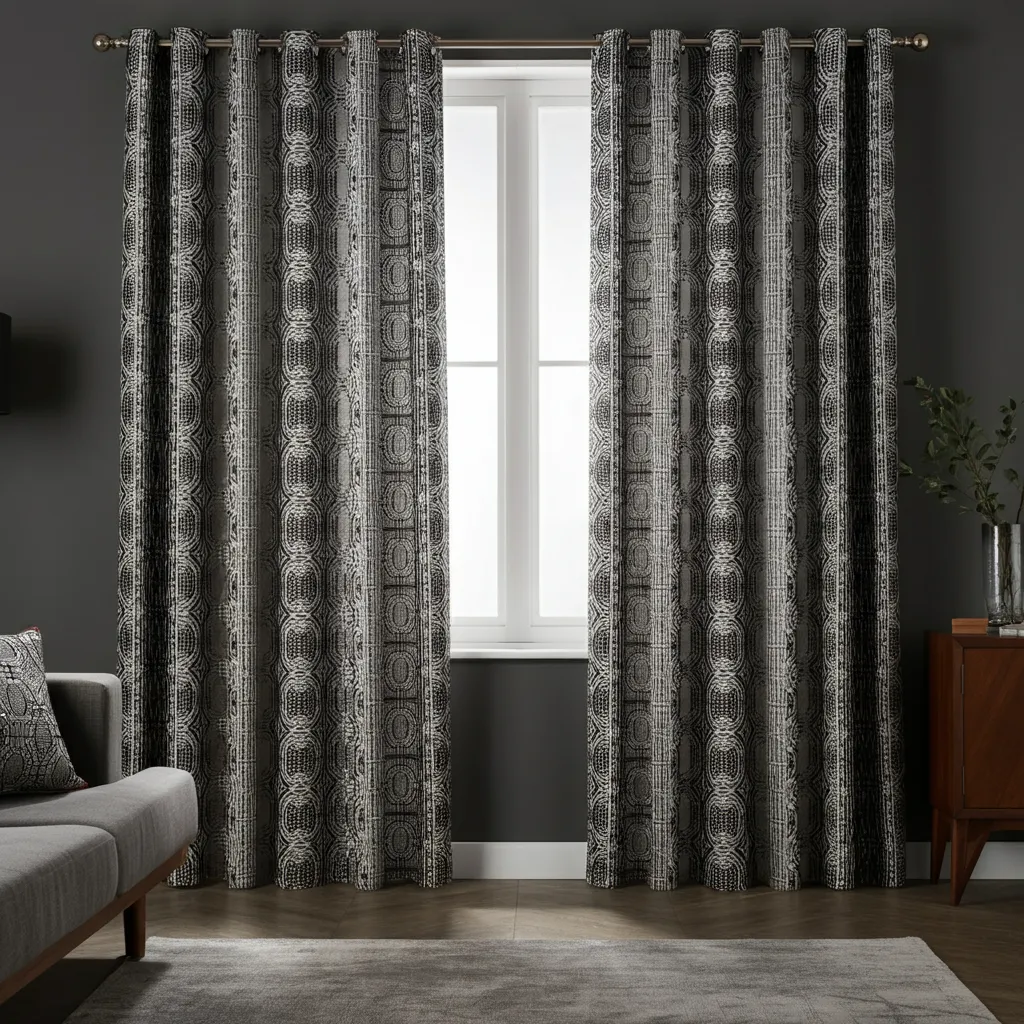 27+ Stunning Curtains for Living Room You’ll Wish You Knew About Sooner 7 Geometric Curtains