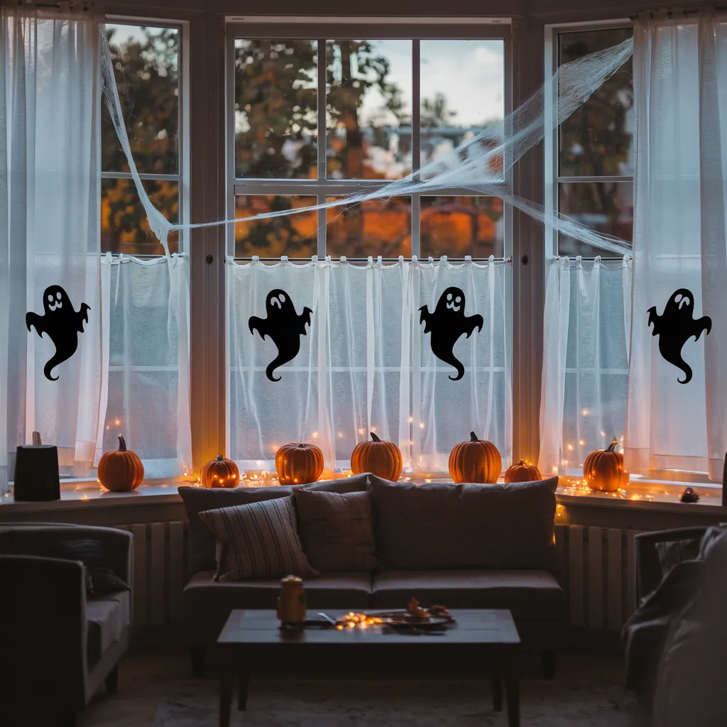 The Ultimate Halloween Living Room Inspiration Guide (Every Style Covered) 30 Ghostly Window Glow