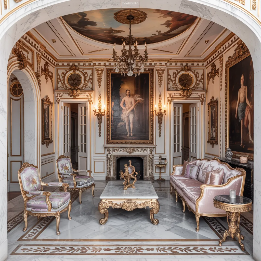 Modern Luxury Living Rooms You Can Actually Copy on Any Budget 11 Gilded Opulence Living Room