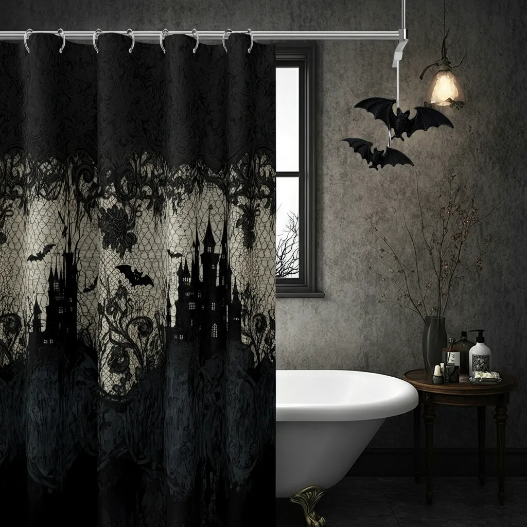 Halloween Bathroom Makeovers You’ll Want to Copy Before October 31st 27 Gothic Castle Bathroom