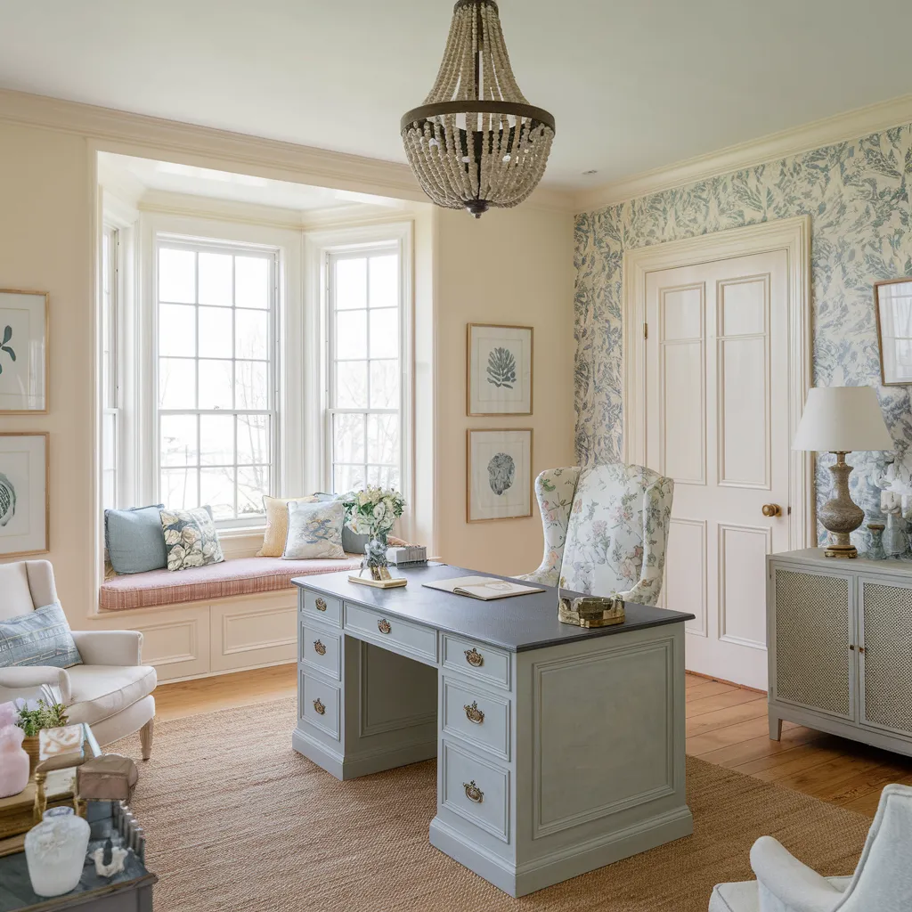 24+ Jaw-Dropping Home Office Ideas That Look Insanely Expensive 6 Gracious Coastal Study