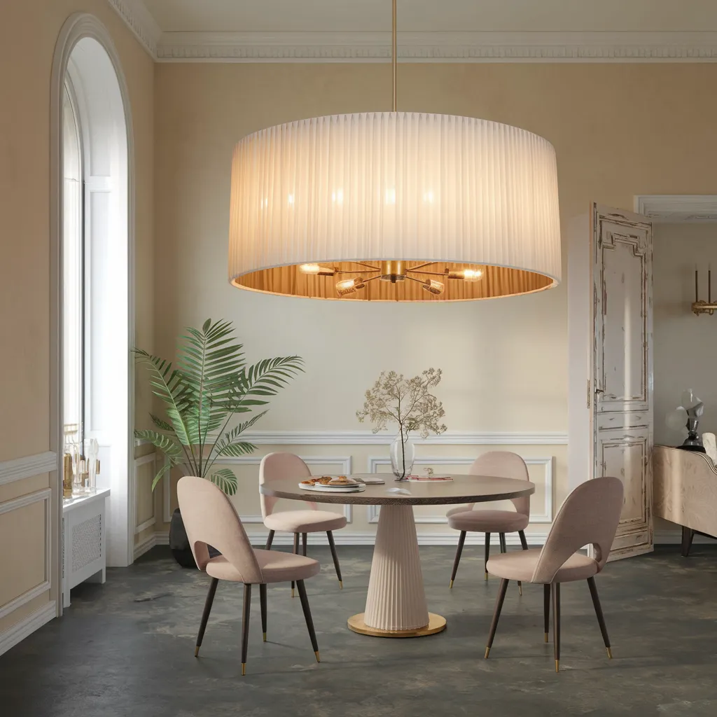 From Glam to Minimal: Chandelier Designs You’ll Fall in Love With 33 Grand Pleated Fabric Drum Chandelier