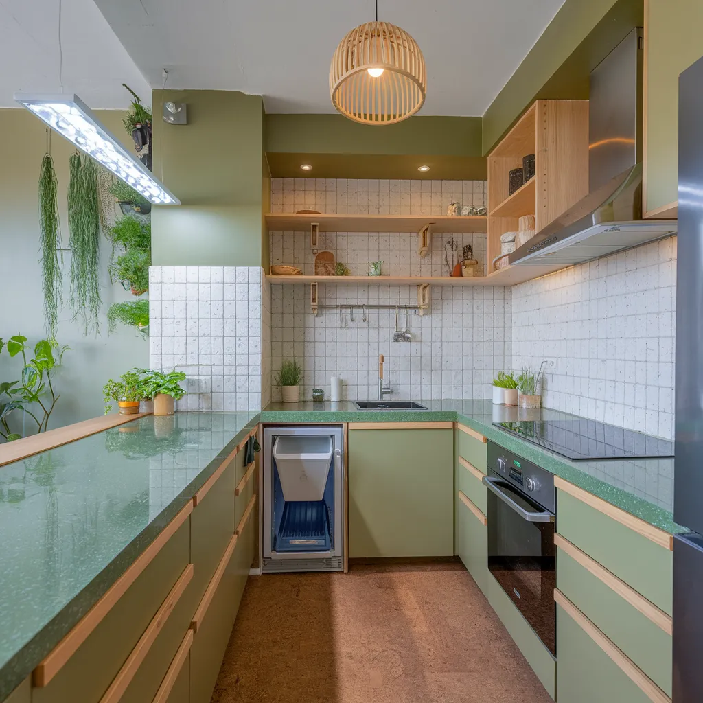 34 Small Kitchen Ideas That Make Tiny Spaces Look Huge 25 Green Eco Small Kitchen