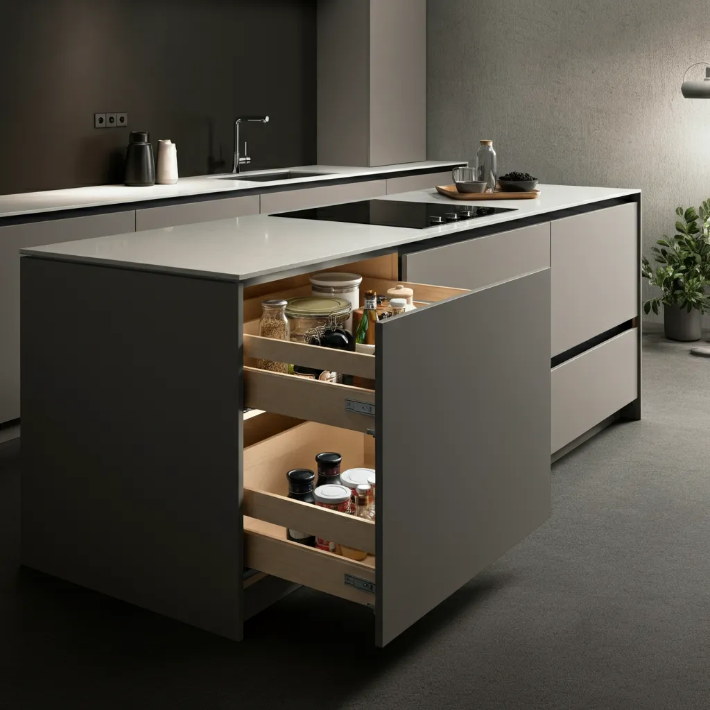 The Ultimate List of Kitchen Island Ideas That Actually Make Life Easier 14 Hidden Storage Kitchen Island