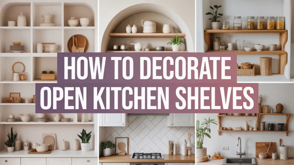 How to Decorate Open Kitchen Shelves