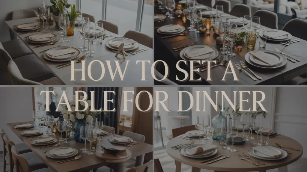 How to Set a Table for Dinner: Complete Guide for Any Occasion 5 How to Set a Table for Dinner