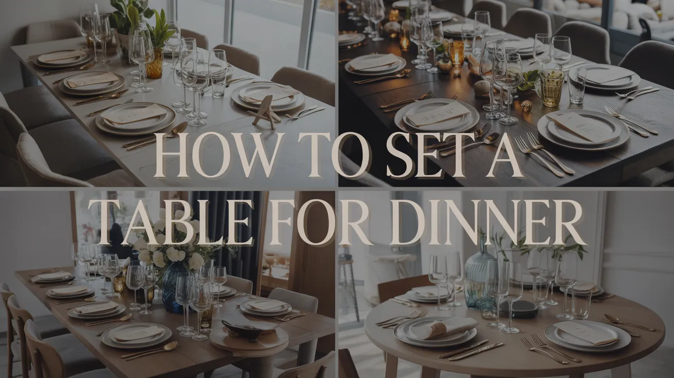 How to Set a Table for Dinner: Complete Guide for Any Occasion 1 How to Set a Table for Dinner