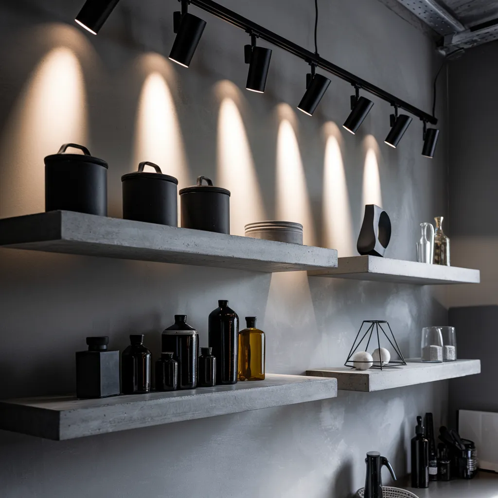 The Ultimate Guide to Shelf Decor Ideas for Small and Large Spaces 18 Industrial Concrete Floating Shelves