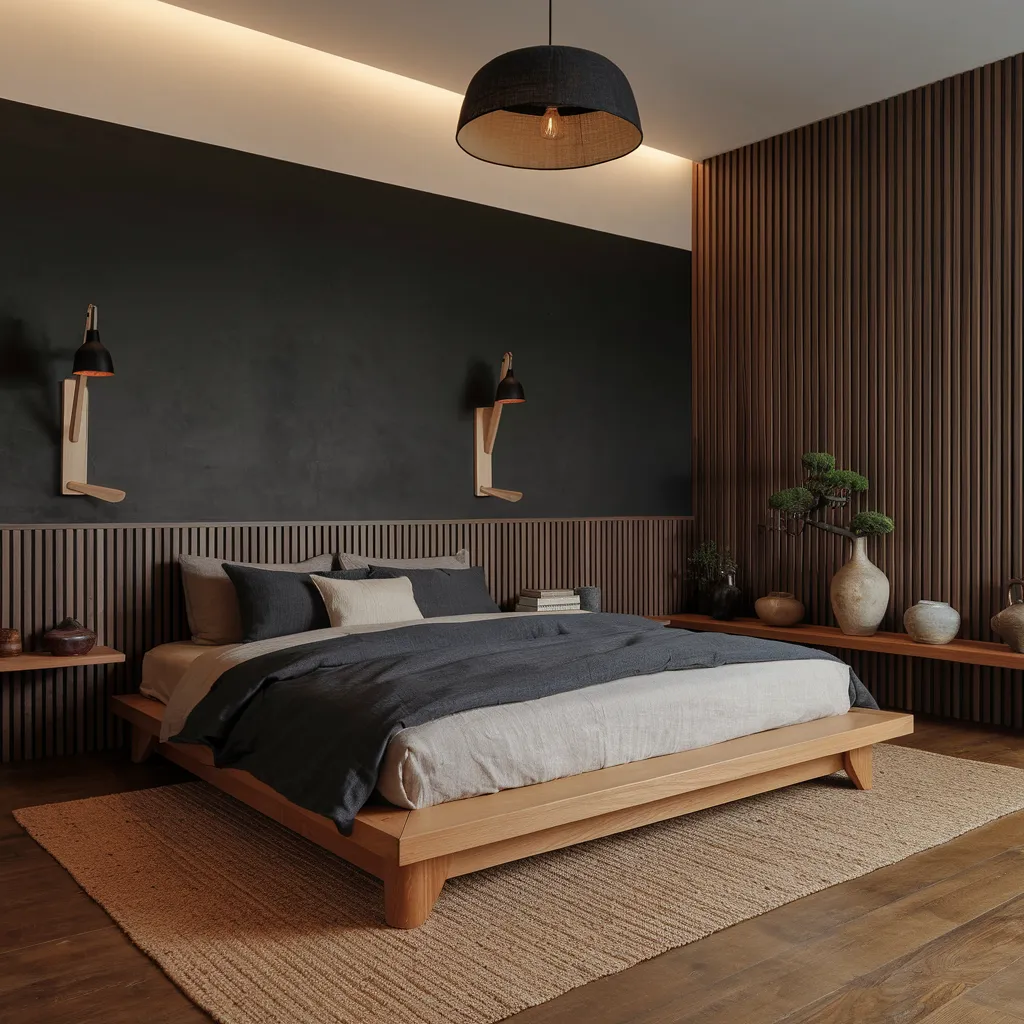 The Ultimate Master Bedroom Inspiration Guide: From Luxe to Minimalist 15 Japandi Dark Mode Bedroom