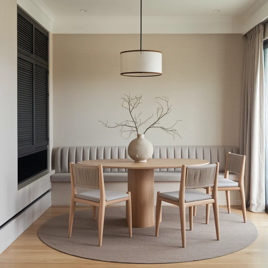 Japandi Style Small Dining Room Idea