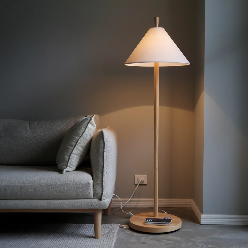 Living Room Lamp Ideas That Instantly Make a Room Look Expensive 52 Japandi Style Wooden Floor Lamp