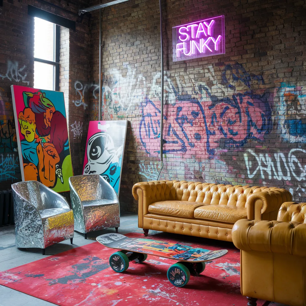 Loft Funk – Funky Living Room with Urban Grit