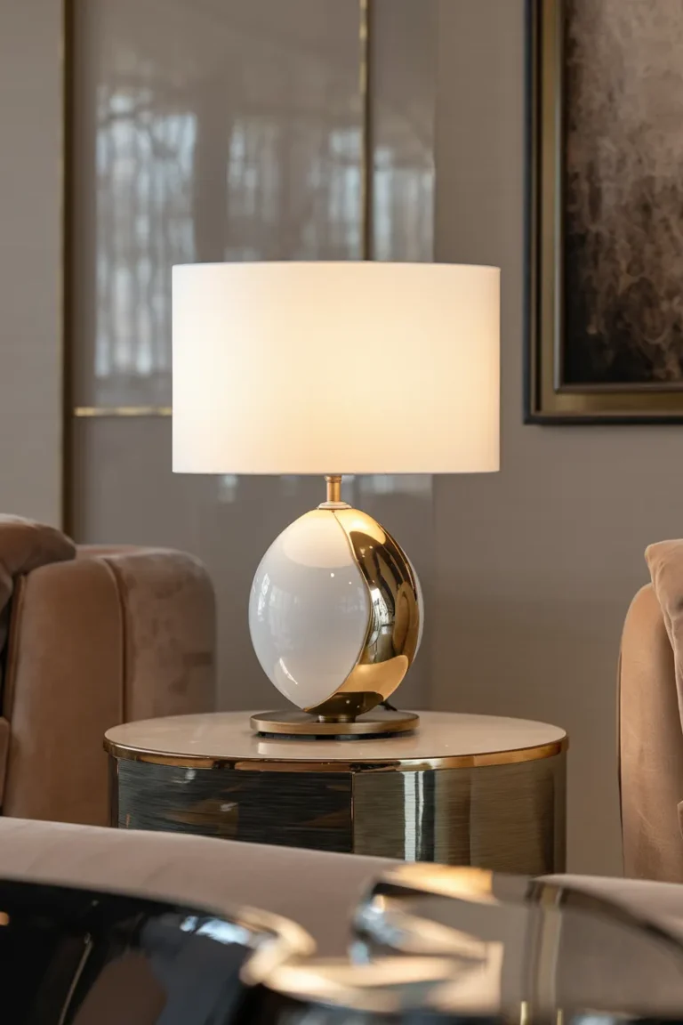 Living Room Lamp Ideas That Instantly Make a Room Look Expensive 14 Luxe Orb Table Lamp