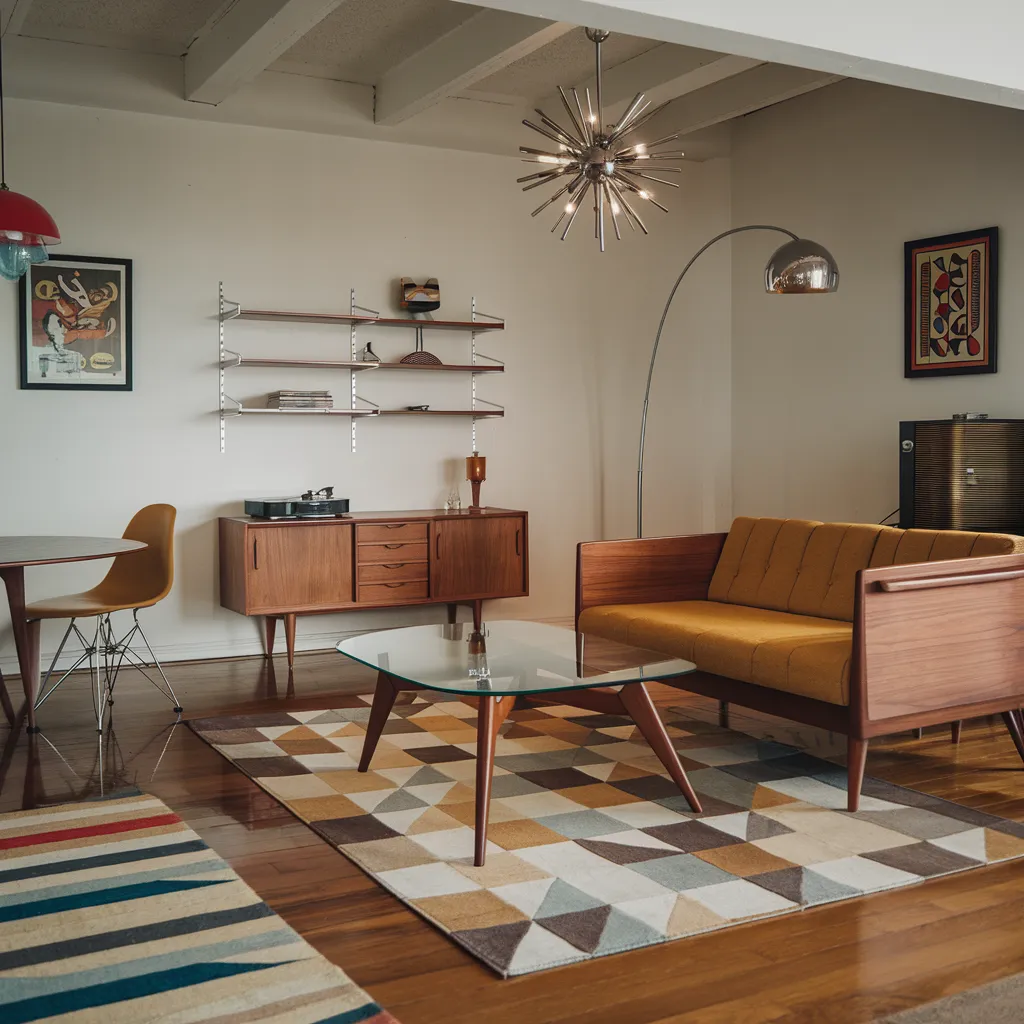 Apartment Living Room Ideas So Stunning You’ll Wish You Tried Them Sooner 25 Mid-Century Modern Apartment Living Room