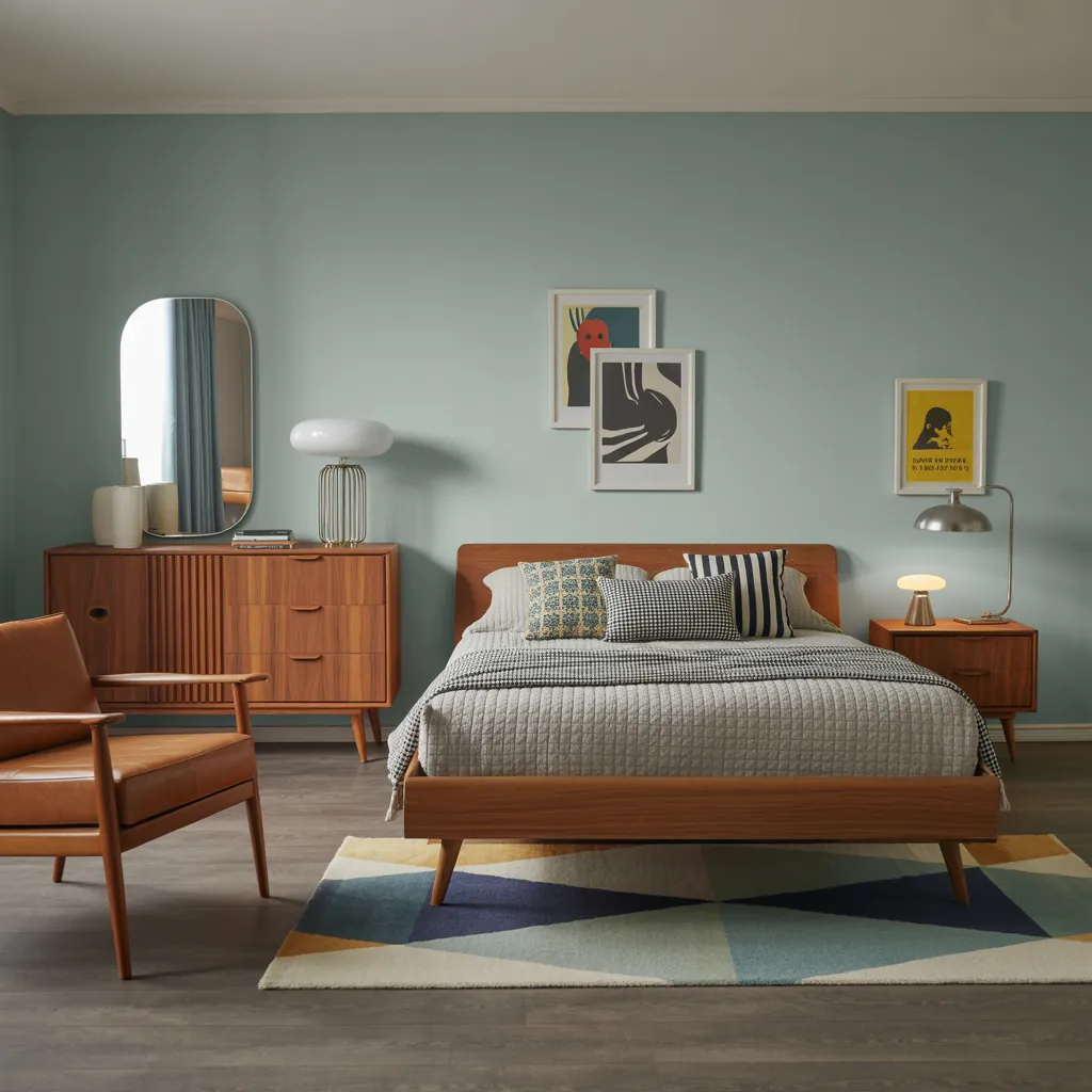 Make Your Guests Feel Special with These Beautiful Guest Room Designs 13 Mid-Century Modern Comfort