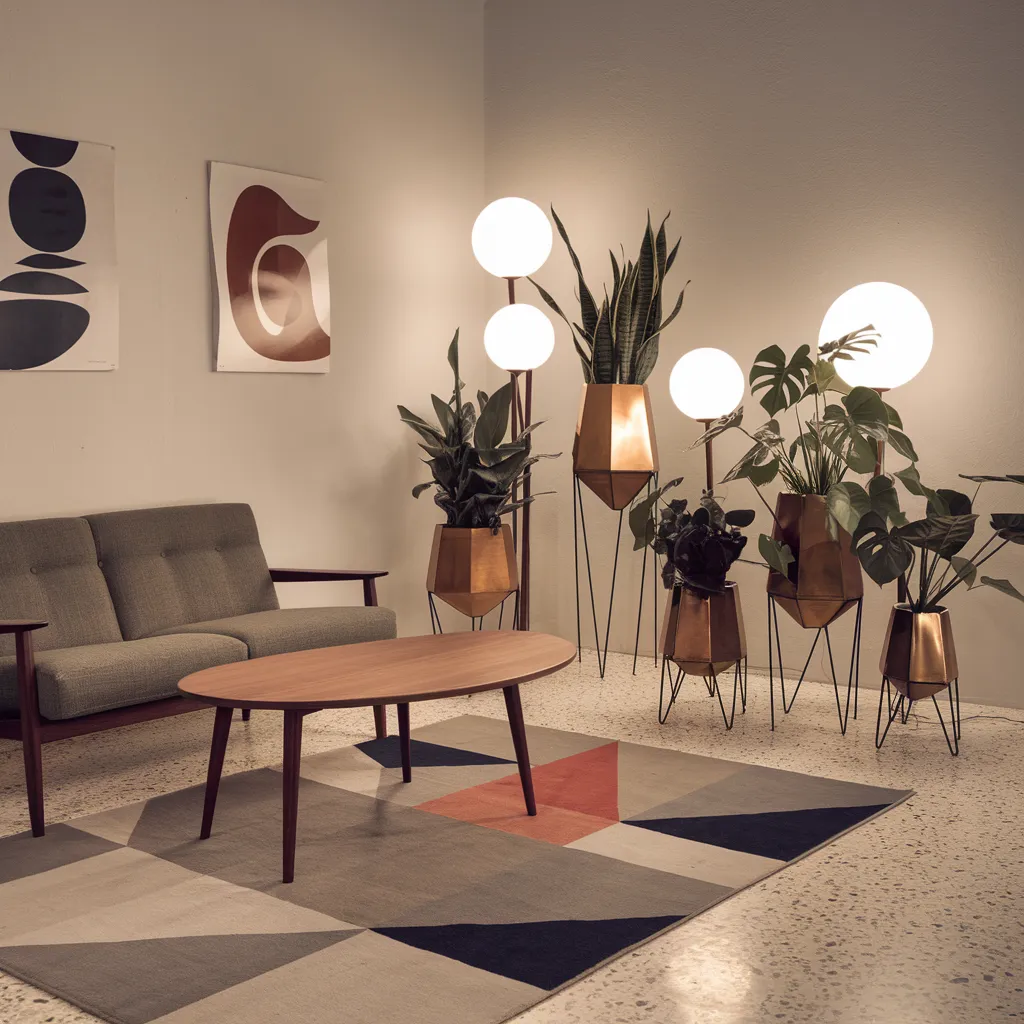 Indoor Plants Ideas That Will Instantly Transform Any Room Into a Lush Retreat 12 Mid-Century Modern Living Room – Retro Elegance with a Botanical Edge