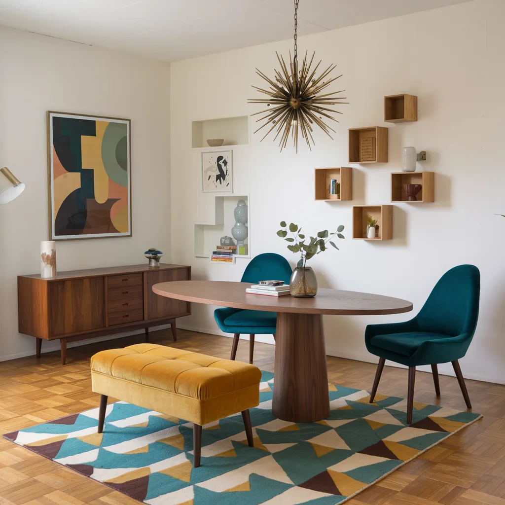 Mid Century Modern Small Dining Room Idea