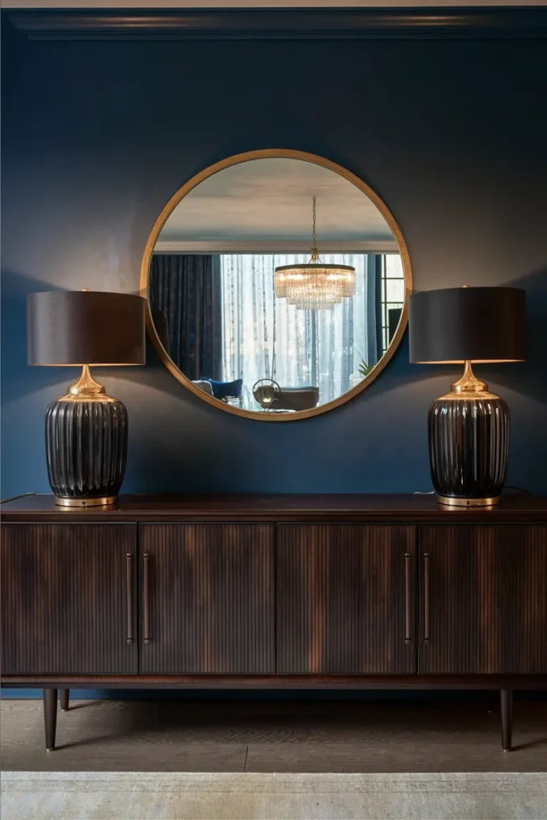 Living Room Lamp Ideas That Instantly Make a Room Look Expensive 8 Midnight Gold Ceramic Table Lamps