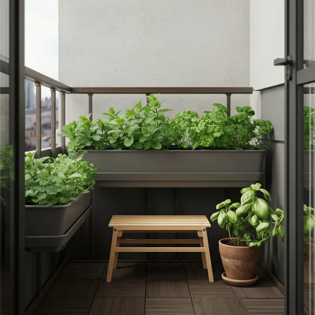 These Balcony Ideas Are So Good, Even Your Neighbors Will Be Jealous 10 Mini Herb Garden