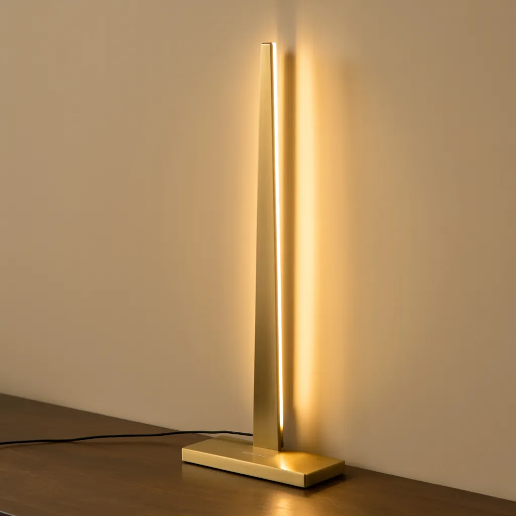 Living Room Lamp Ideas That Instantly Make a Room Look Expensive 41 Minimalist Gold Blade Floor Lamp