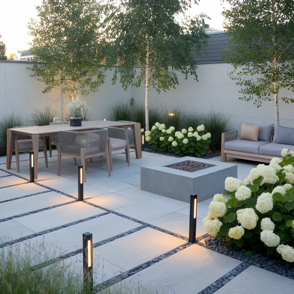 Minimalist Scandinavian Backyard Patio