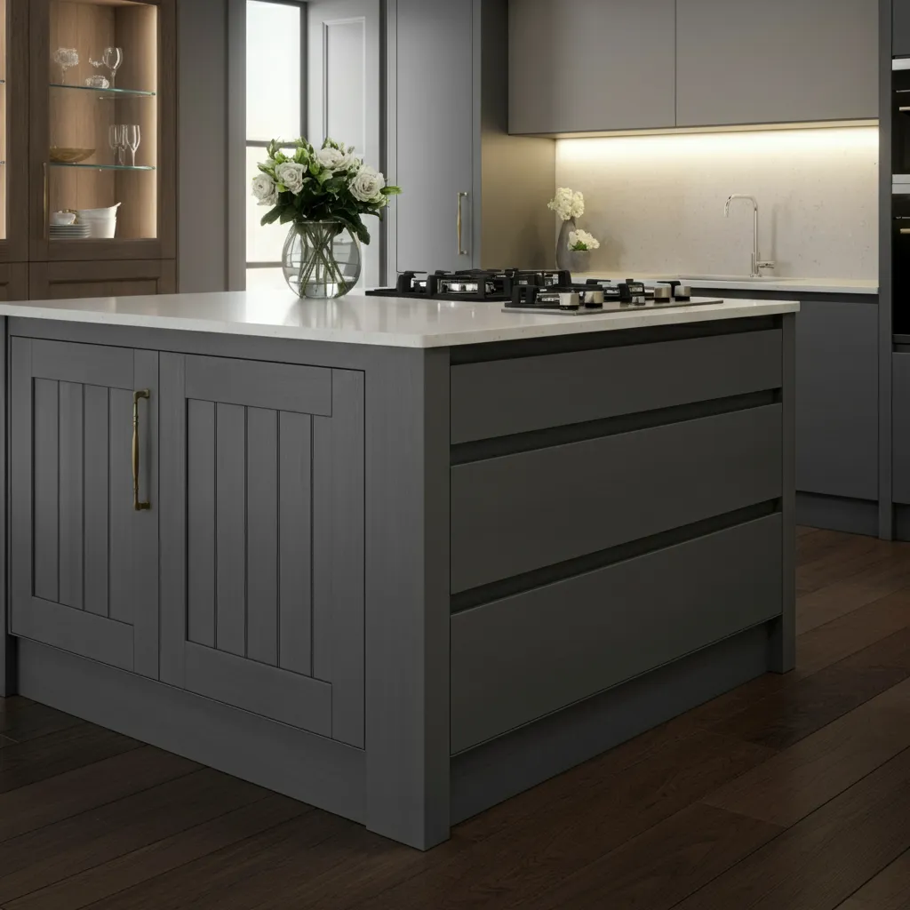 The Ultimate List of Kitchen Island Ideas That Actually Make Life Easier 24 Mixed Finishes Kitchen Island