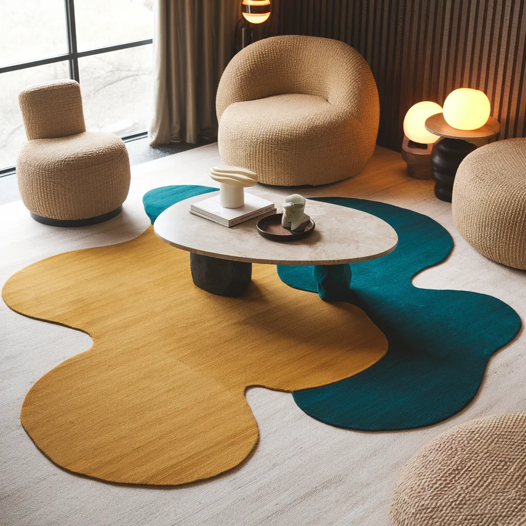 Rugs in Living Room Designs That Instantly Upgrade Your Space 2 Modern Abstract Rug in Living Room