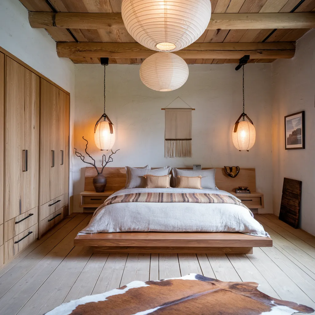 20+ Cozy Western Bedroom Styles That Never Go Out of Trend 7 Modern Cozy Western Bedroom with Natural Elegance