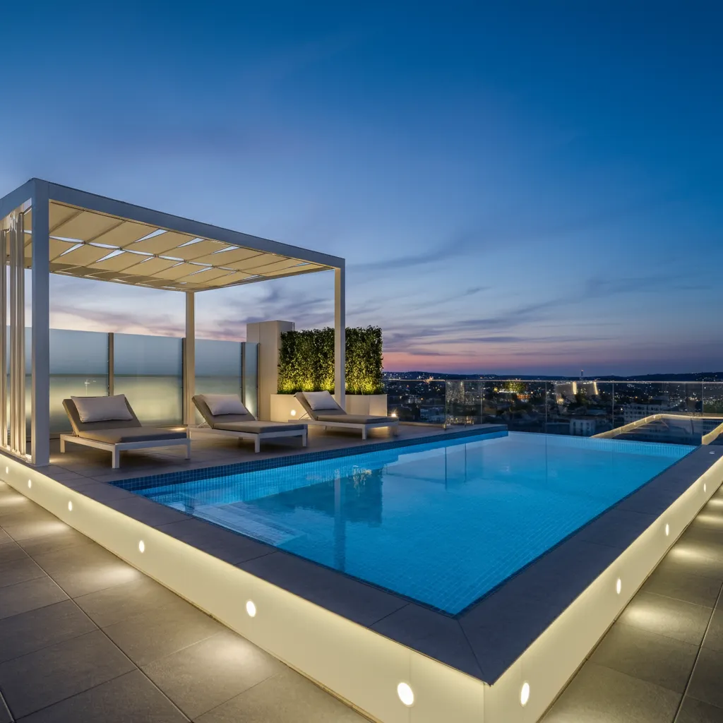 24+ Dreamy Pool Ideas That Blend Style, Comfort, and Luxury 13 Modern Minimalist Infinity Pool
