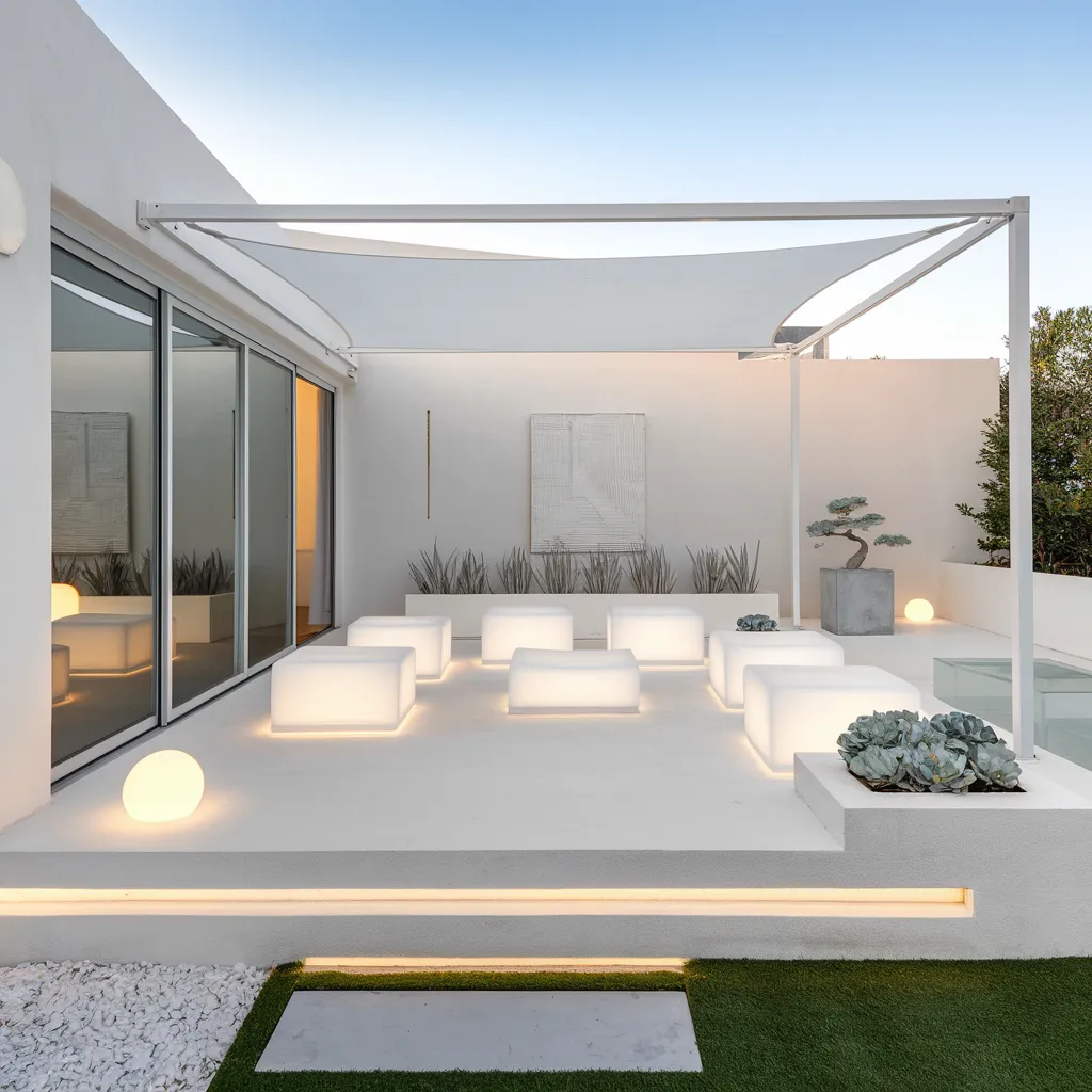 31+ Unique Patio Ideas That Will Make You Never Want to Go Inside 9 Modern Minimalist LED Patio