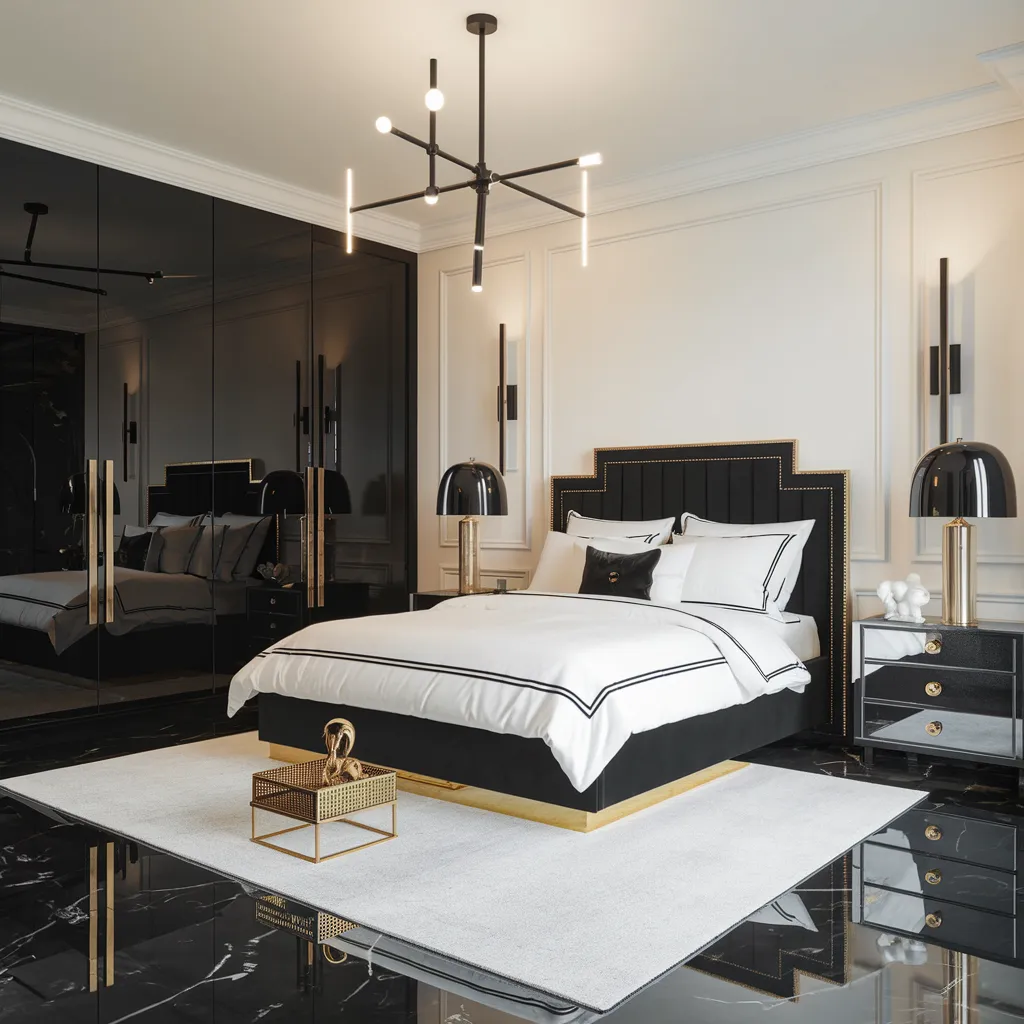 The Ultimate Master Bedroom Inspiration Guide: From Luxe to Minimalist 4 Modern Monochrome Luxe Bedroom