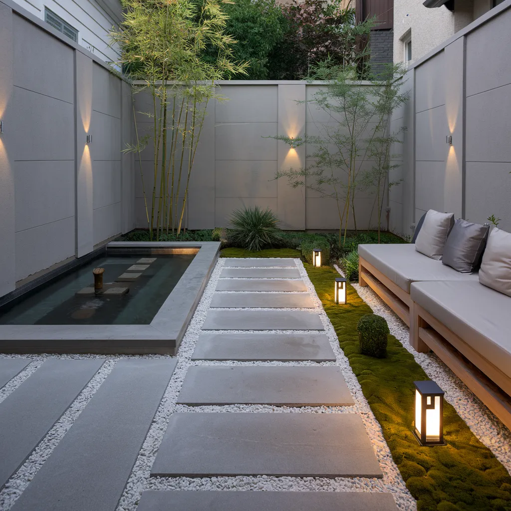 Modern Zen Courtyard Oasis