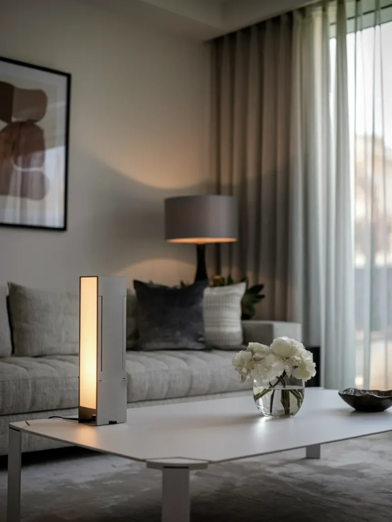 Living Room Lamp Ideas That Instantly Make a Room Look Expensive 27 Mono Edge LED Table Lamp