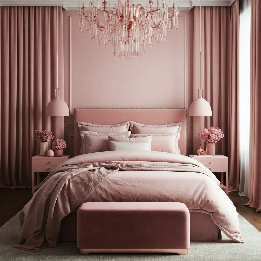 Pink Bedroom Ideas That Are Elegant, Bold, and Far From Basic 30 Monochromatic Pink Layers