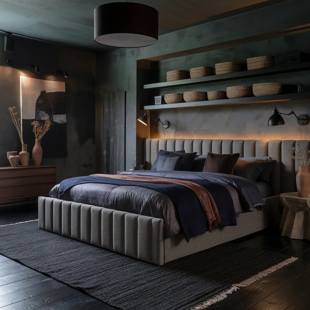 The Ultimate Master Bedroom Inspiration Guide: From Luxe to Minimalist 23 Moody Textured Escape Bedroom