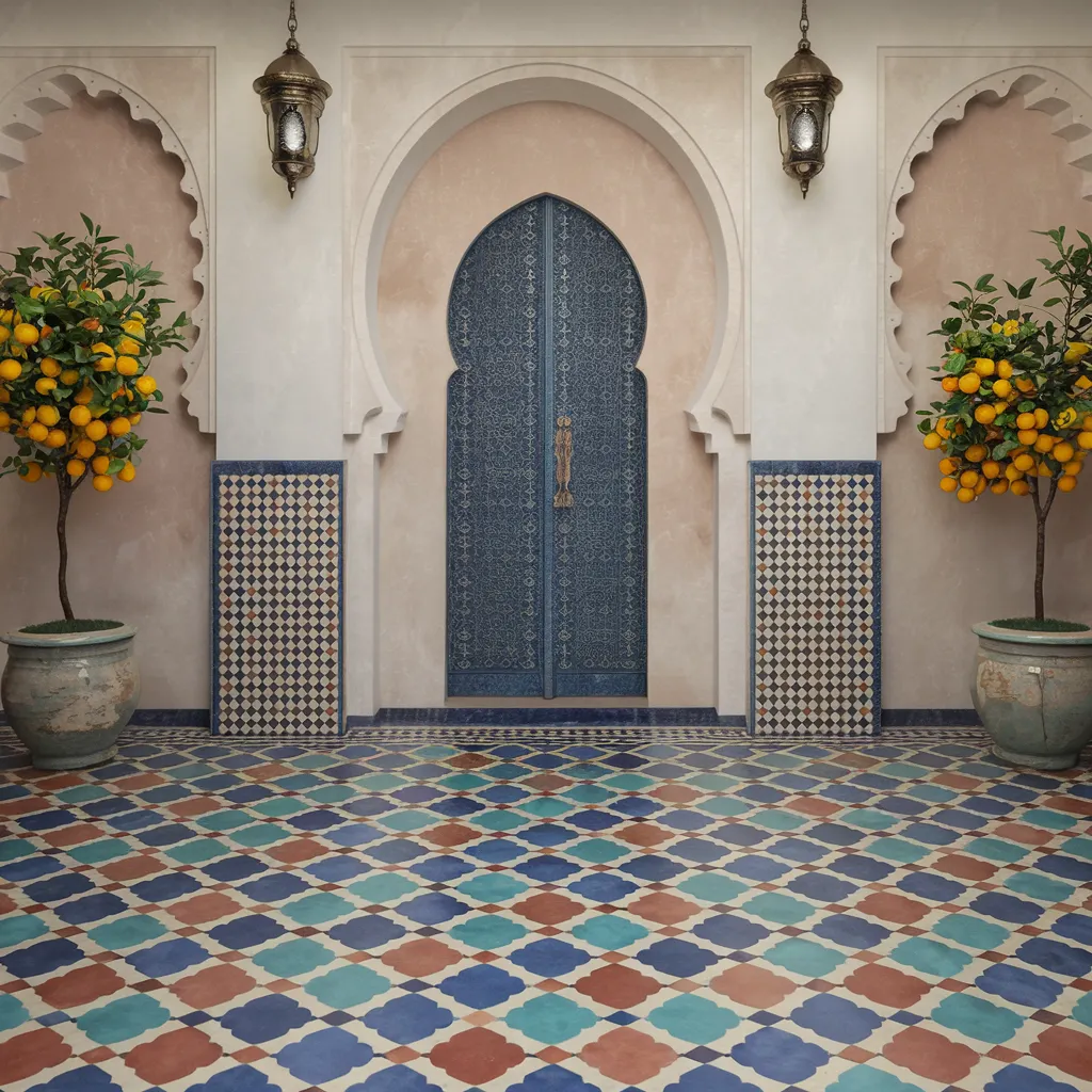 These Genius Flooring Ideas Will Make Your Rooms Look 10x Better 5 Moroccan Zellige Tile Flooring in Star-Cross Pattern