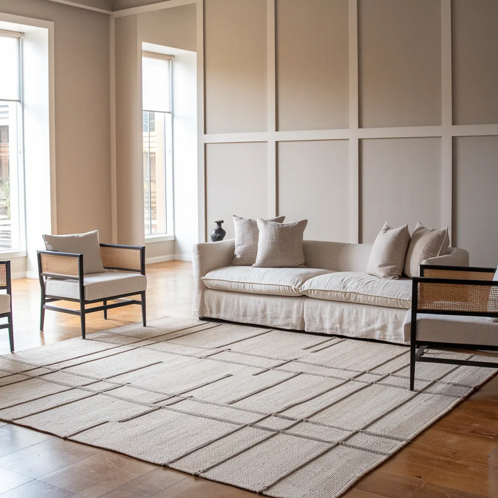 Rugs in Living Room Designs That Instantly Upgrade Your Space 9 Neutral Living Room with Natural Rug